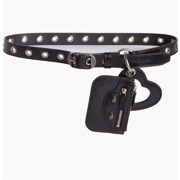 Balenciaga Le Cagole Charm Leather Belt • Brand New • Size 90 (FR) or M/L (US) - Picture 3 of 5